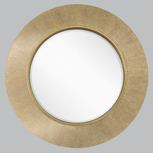 Jade Gold Round Wall Mirror